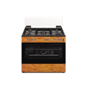 90 x 60 5 gas burner with gas oven wooden finish